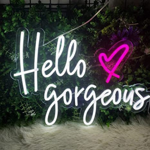 Neon Signs Hello Gorgeous for Wall Decor